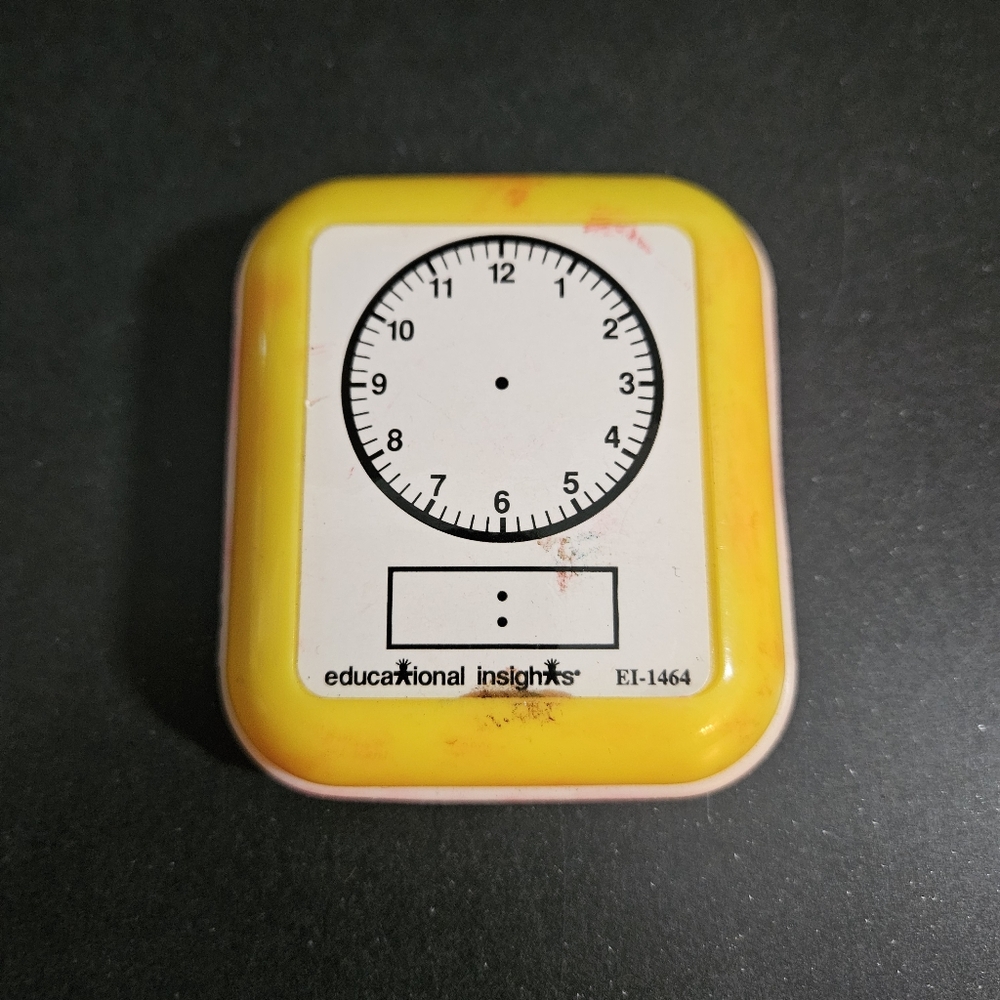 Educational Insights EI-1464 Rubber Clock Stamp